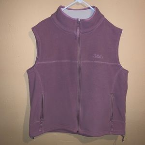 CABELAS Fleece Zip Front Vest Purple Women’s XL